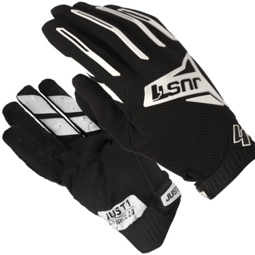 Rękawice motocyklowe JUST1 J-FORCE 2.0 BLACK WHITE  rozmiar XXL