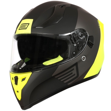 Kask Integralny ORIGINE Strada Layer Tytanowy/Czarny/Żółty Fluo M