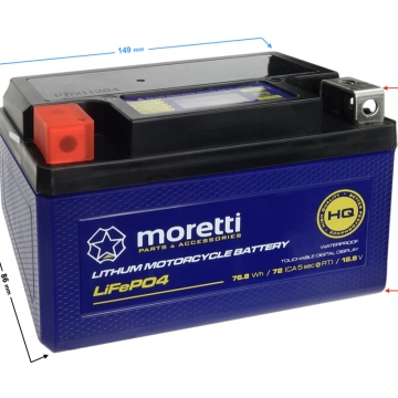 Akumulator Moretti MFPX7A litowo jonowy