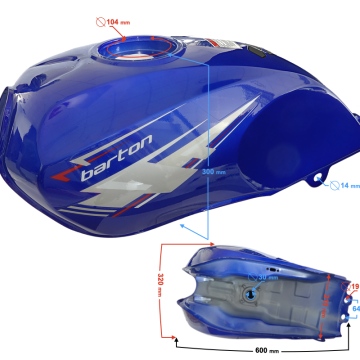 Zbiornik paliwa niebieski do motoroweru Fighter 2