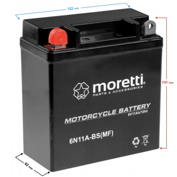 Akumulator Moretti AGM (Gel) 6N11A-4B