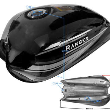 Zbiornik paliwa czarny Ranger Classic E5
