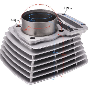 Cylinder Moretti do motocykla 4T CG 175cc 163FMK