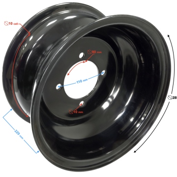 Felga tylna stalowa Bashan 200