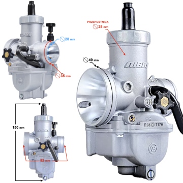 Gaźnik NIBBI PE28 28mm Sport