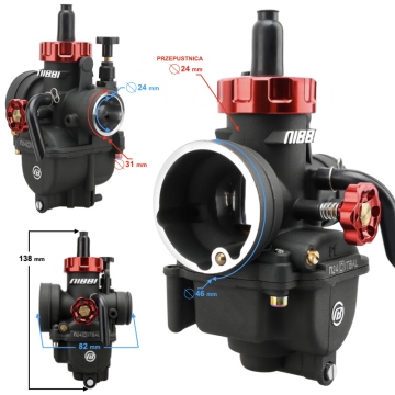 Gaźnik NIBBI PE24 24mm Racing