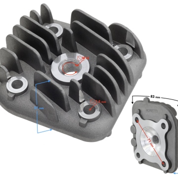 Głowica Moretti do skutera 2T 50cc 1PE40QMB