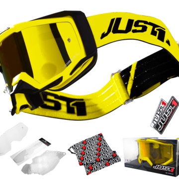 Gogle motocyklowe Just1 IRIS TRACK BLACK YELLOW