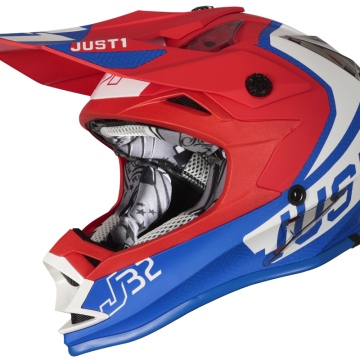 Kask Cross JUST1 J32 Kids Vertigo Niebieski/Biały/Czerwony YL