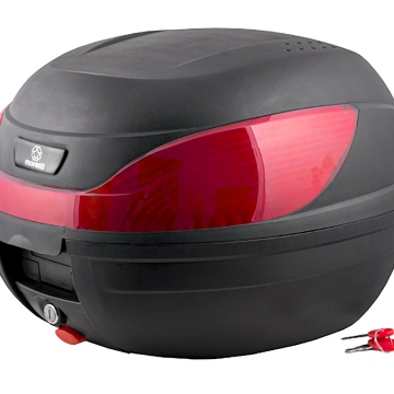 Kufer Moretti MR-866, 32 l., czarny, czerwony odblask