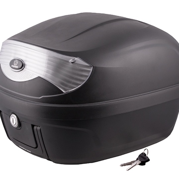 Kufer Moretti MR-808, 28 l, czarny, biały odblask