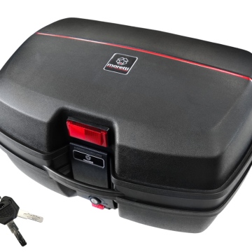 Kufer Moretti, MR-698, 45l, czarny, czerwony odblask