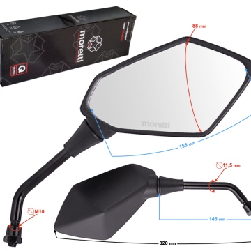 LUSTERKA L+R (ŚREDNICA GWINTU 10MM) Yamaha z homologacją