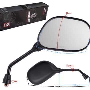 Lusterka do skutera 21 R+R 8mm z homologacją