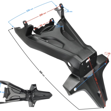 Obudowa błotnik tył częśc przednia GT 125