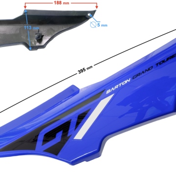 Obudowa boczna prawa cz.2 niebieska GT 125