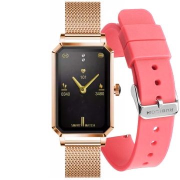 Smartwatch Rubicon RNCE86 różowe złoto