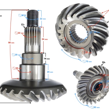 Centralny mechanizm różnicowy do Hisun Tactic 550