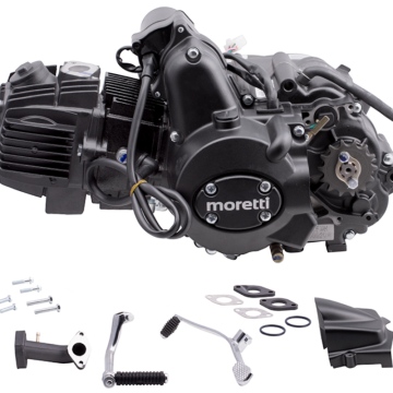 Silnik Moretti poziomy 152FMH, 110cc 4T, 4-biegowy manual, czarny