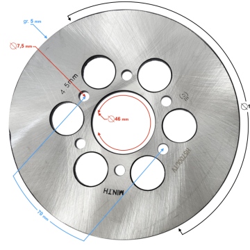 Tarcza hamulca recznego HISUN Tactic 550