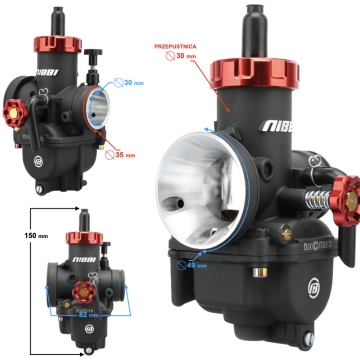 Gaźnik NIBBI PE30 30mm Racing