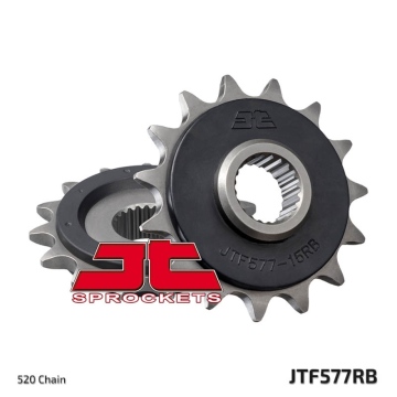 ZEBATKA NAPĘDOWA PRZÓD Rozmiar 15 JTF577.15RB Z TŁUMIKIEM DRGAŃ MZ MASTIFF 660 YAMAHA TT 600 R