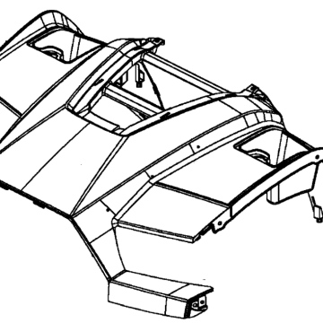 BŁOTNIK PRZEDNI KYMCO MXU 700 (CZARNY MATOWY) 60100-ALC1-600-JBP