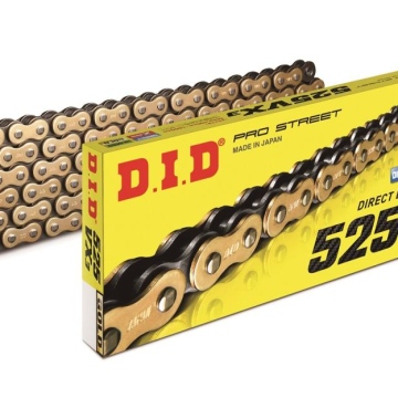 ŁAŃCUCH NAPĘDOWY DID525VX3G&B-114 OTWARTY (ZŁOTY)