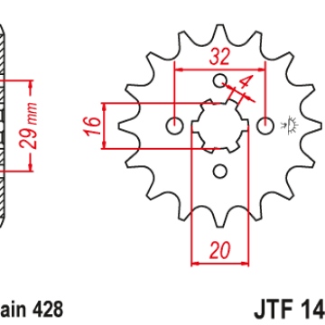 ZEBATKA NAPĘDOWA JT JTF1425.14