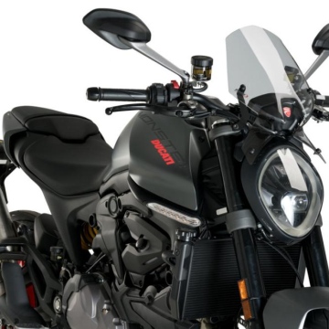 SZYBA SPORTOWA NOWEJ GENERACJI PUIG DO DUCATI MONSTER 937 21-22 LEKKO PRZYCIEMNIONA