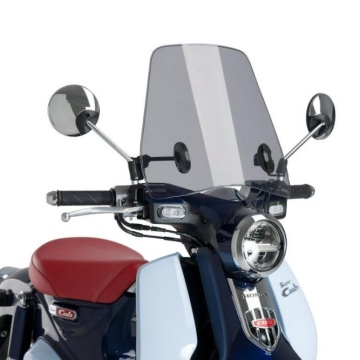 SZYBA OWIEWKA (URBAN) PUIG DO HONDA SUPER CUB C125 18-22 LEKKO PRZYCIEMNIONA