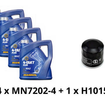 4 X 4L OLEJ MANNOL 10W40 MN7202-4 + FILTR H1015 PROMO7