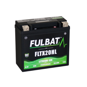 AKUMULATOR BEZOBSŁUGOWY LITOWO- JONOWY FULBAT FLTX20HL 12.8V 153.6WH 12AH 720A LIFEPO4