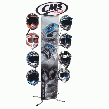 STOJAK EKSPOZYCYJNY NA KASKI CMS