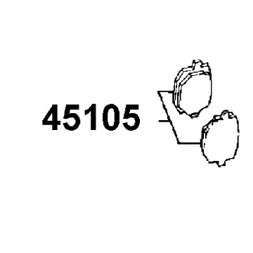 KLOCKI HAMULCOWE 45105-LDC8-305