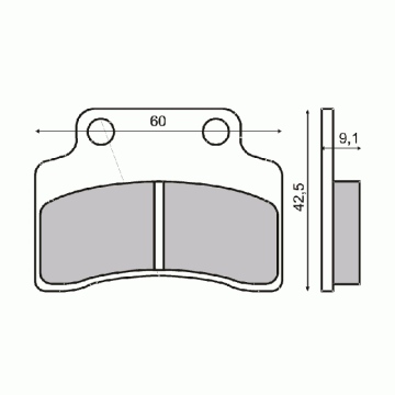 KLOCKI HAMULCOWE ROMET / KEEWAY MATRIX PRZÓD