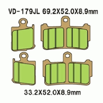 KLOCKI HAMULCOWE VESRAH  VD-179JL
