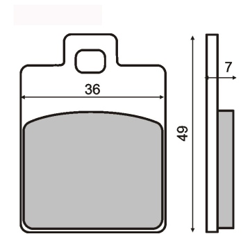 KLOCKI HAMULCOWE SINTERED PIAGGIO FREE ET2/TE4/LX