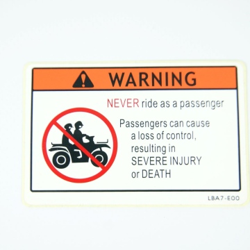 NAKLEJKA OSTRZEGAWCZA 7 KYMCO