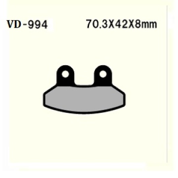 KLOCKI HAMULCOWE VESRAH VD-994