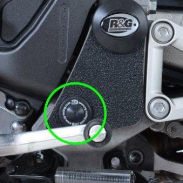 ZAŚLEPKA RAMY RG RACING LEWA DOLNA HONDA VFR800 14-, CROSSRUNNER 15-