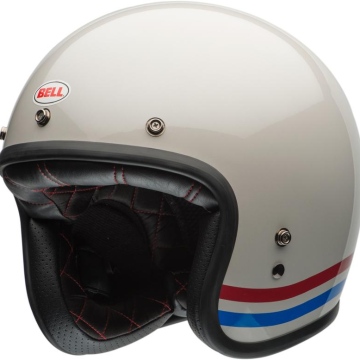 KASK BELL CUSTOM 500 STRIPES PEARL WHITE XL