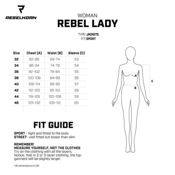 KURTKA SKÓRZANA REBELHORN REBEL LADY BLACK D34