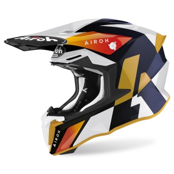 Kask Cross AIROH Twist 2.0 Lift Biały/Niebieski XL