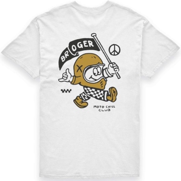 T-SHIRT BROGER RACER WHITE M