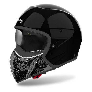 KASK AIROH J110 PAESLY BLACK GLOSS XS