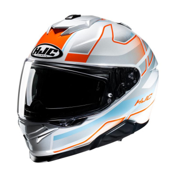 KASK HJC I71 IORIX SILVER/ORANGE L