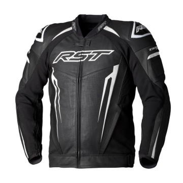 KURTKA SKÓRZANA RST TRACTECH EVO 5 BLACK/WHITE/BLACK L (3437)