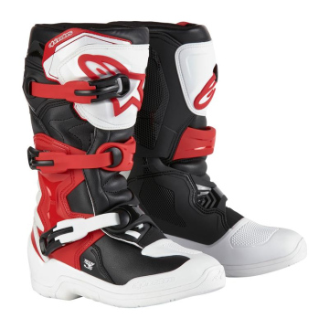 BUTY ALPINESTARS TECH 3S JUNIOR WHITE BLACK BRIGHT RED 6