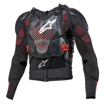 KOSZULKA Z OCHRANIACZAMI ALPINESTARS BIONIC TECH V3 PROTECTION BLACK WHITE RED 4XL